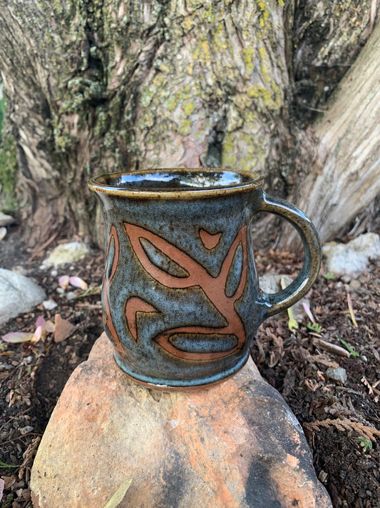 Neutral Tones with Blue Overlay Mug #7
