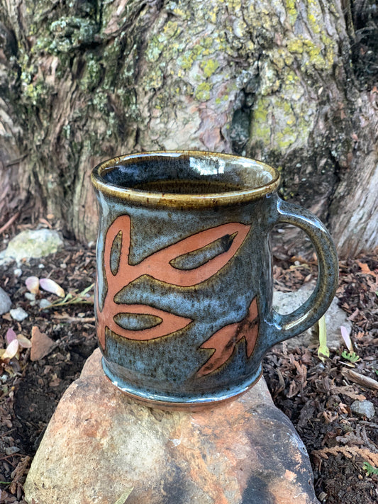 Neutral Tones with Blue Overlay Mug #4