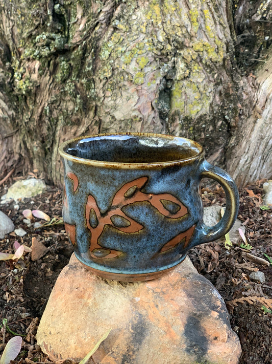 Neutral Tones with Blue Overlay Mug #10