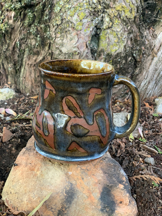 Neutral Tones with Blue Overlay Mug #3