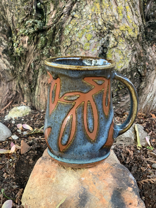 Neutral Tones with Blue Overlay Mug #6