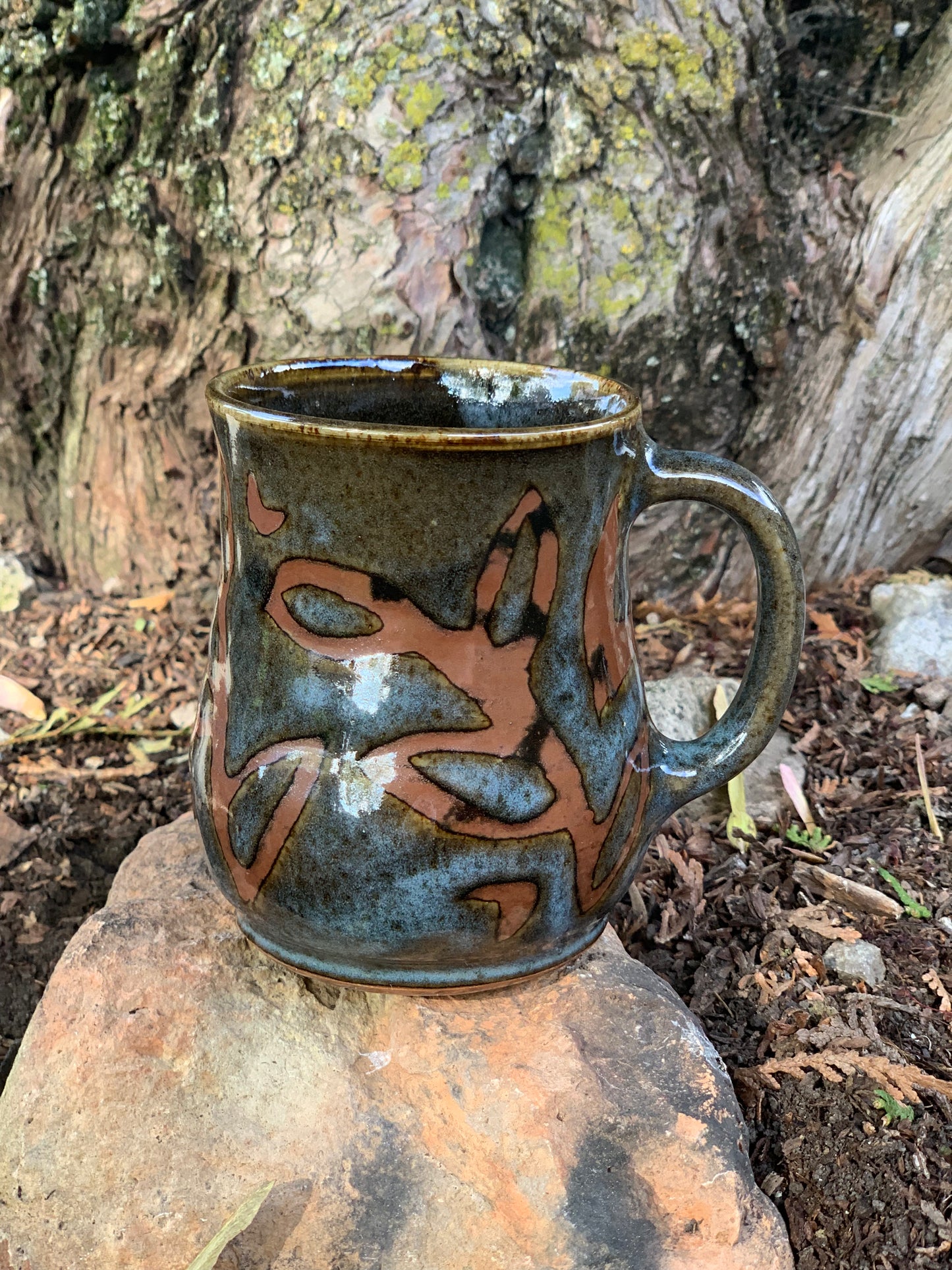 Neutral Tones with Blue Overlay Mug #5