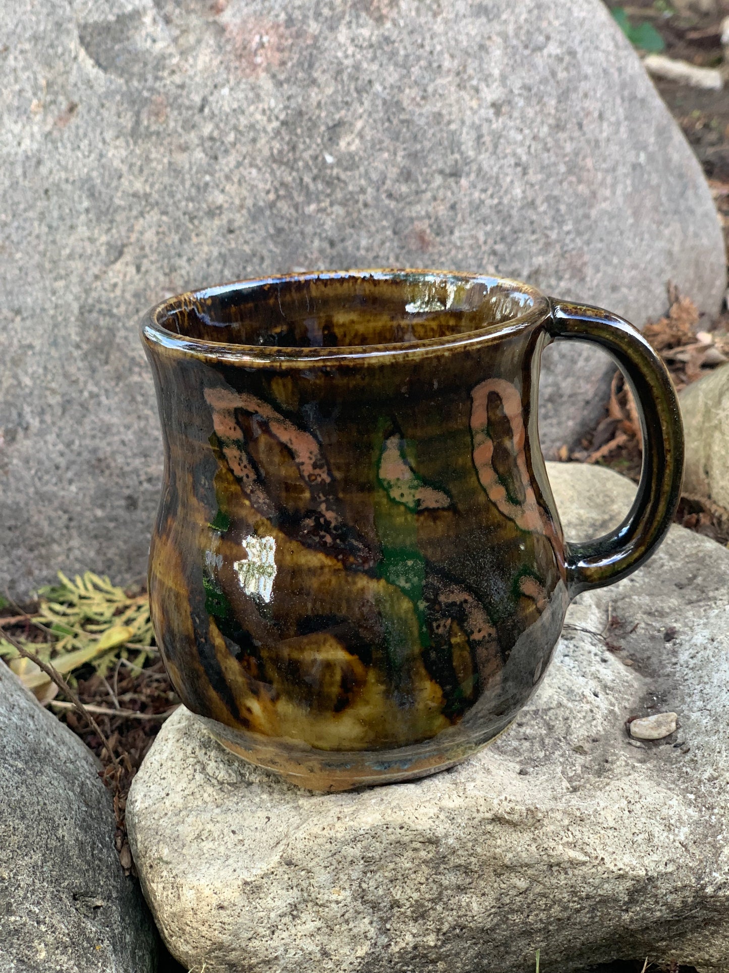 Neutral Tones with Blue-White Accents Mug #2