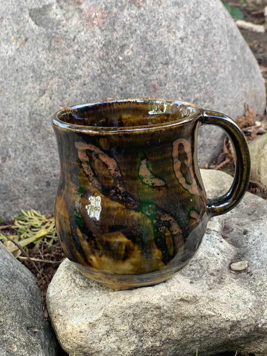Neutral Tones with Blue-White Accents Mug #2